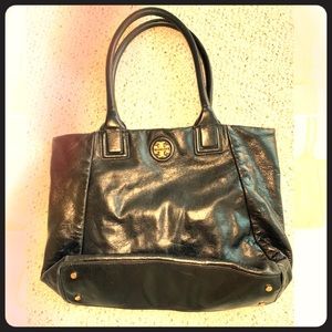 Tory Burch leather black tote
